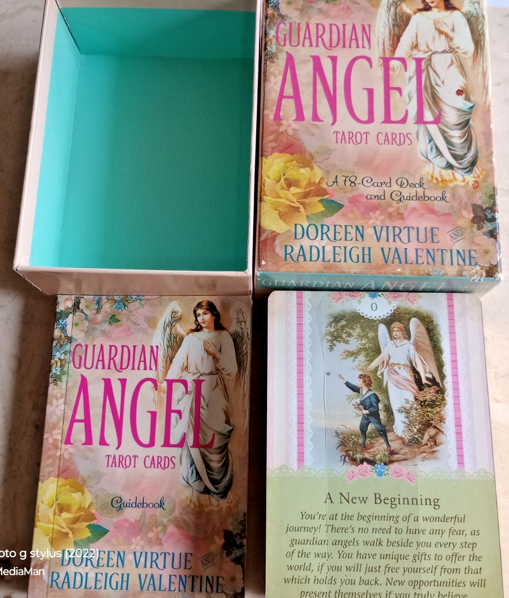 Guardian Angel Tarot Cards : A 78-Card Deck and Guidebook by Radleigh C. Valentine and Doreen Virtue (2014, Cards,Flash Cards)