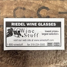 Wine Stuff .com Vintage Print Ad Riedel Wine Glasses 90s Advert 