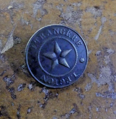 BOUTON MILITAIRE de la légion étranger 1830 1er modèle RARE - Photo 1/2