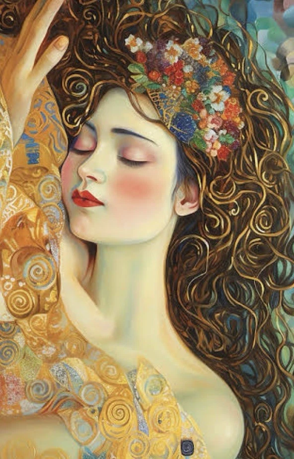 Pintura al óleo sobre lienzo firmada GUSTAV KLIMT Foto 2 de 3