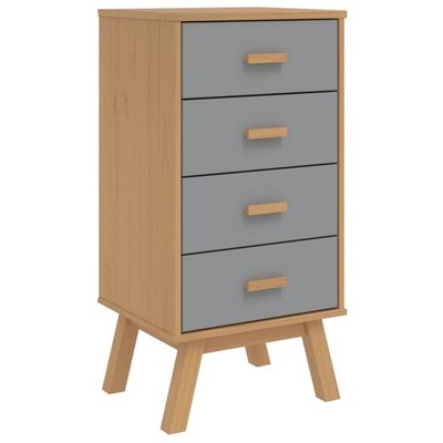Bedside Cabinet Storage End Table Bedroom Furniture Solid Wood Pine vidaXL