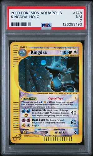 Kingdra graded PSA 7 for sale on eBay