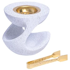 Bakhoor Burner Frankincense Resin Incense Burner for Charcoal with Tong, for ...