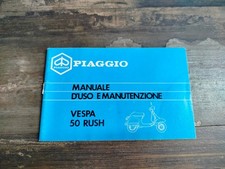MANUALE LIBRETTO USO E MANUTENZIONE PIAGGIO VESPA 50 RUSH