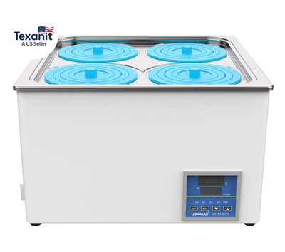 Digital Water Bath Heater Thermostatic Water Bath for Lab Use, 4 Openings | 12L