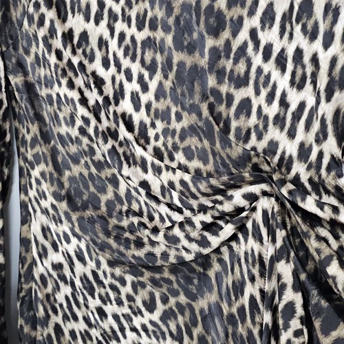 Witchery Dress Ladies Size 12 Leopard Print Long Sleeve Pre-Owned - Picture 4 of 10