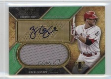 2017 Topps Triple Threads Unity Jumbo Relics Emerald 50/50 Zack Cozart Auto 1ek2