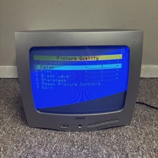 Vintage RCA Model E13320 Color CRT 13" Television Retro Gaming TV NO REMOTE READ