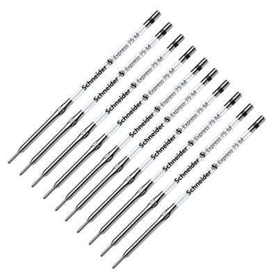 10x Schneider Kugelschreibermine Mine A2 Express 75 für K1 0,5mm schwarz M 7511