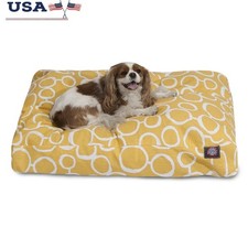 Washable Dog Bed Non Slip Rectangle Pet Bed Removable Cover Durable Comfortable