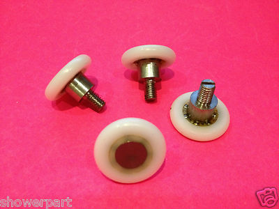 Duschtür Rollen Set – 8-teilig, Edelstahl & Kunststoff, Für 5-6 Mm Glas