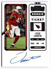 2022 Panini Contenders - Rookie Ticket #260 Jesse Luketa (AU, RC) Cardinals 