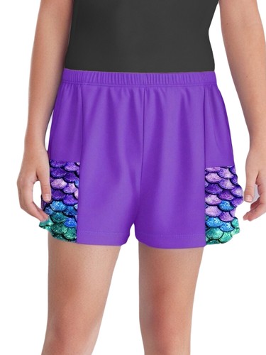 Kids Girls Shorts Training Swimming Athletic Bottoms Fitness Swimwear Sunburn - Picture 24 of 88