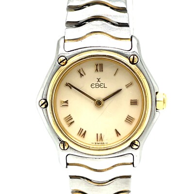 EBEL デザインウォッチ シルバー ゴールド EBEL | Women's Watch EBEL Wave, stainless steel and 18K
