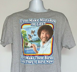 Birds T Shirt Mens Large Gray 