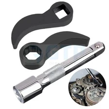 3X Crowbar Adapter Head Tool with Extension Bar 1/2" Pry Bar Wrench Adaptor Head