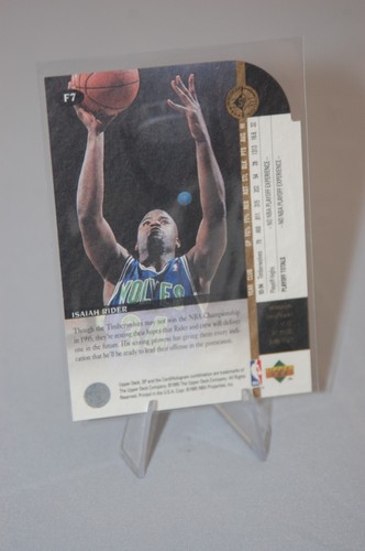 1994-95 SP Championship Future Playoff Heroes Die Cut #F7 Isaiah Rider T-Wolves - Picture 2 of 2