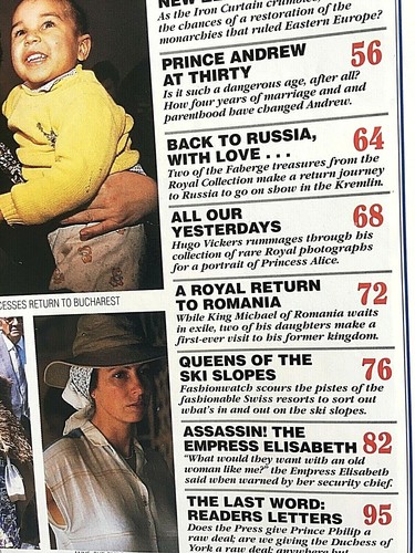 ROYALTY MONTHLY MAGAZINE. VOL.9. NO..6  MARCH 1990. PRINCE ANDREW, PRINCESS ANNE - Picture 3 of 8