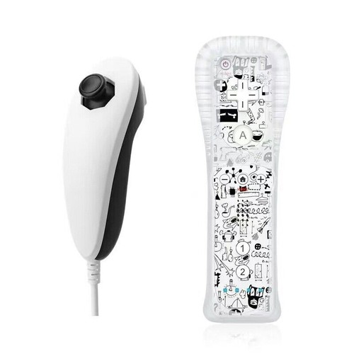 Built in Motion Plus Remote Controller Nunchuck Kit For Nintendo Wii Wii U - Picture 17 of 24