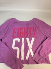 PINK Victoria Secret Womens Purple 86 Sweatshirt Medium