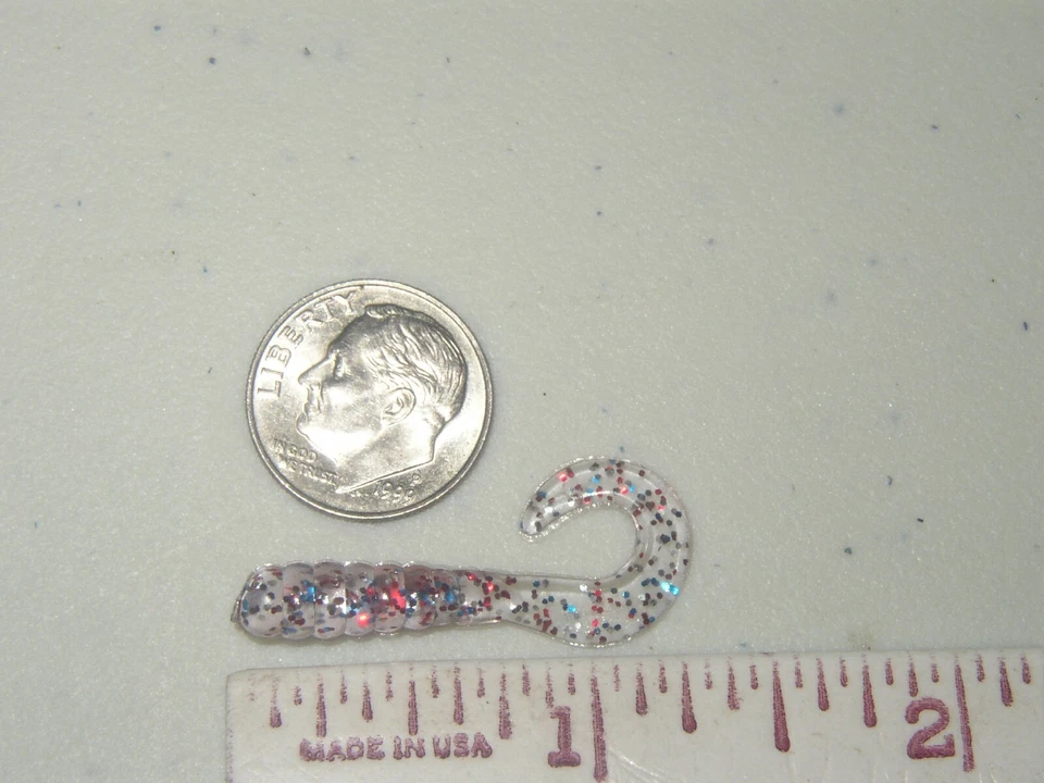 1 1/2" CURL TAIL GRUB en color CANTIDAD 50 Foto 2 de 2