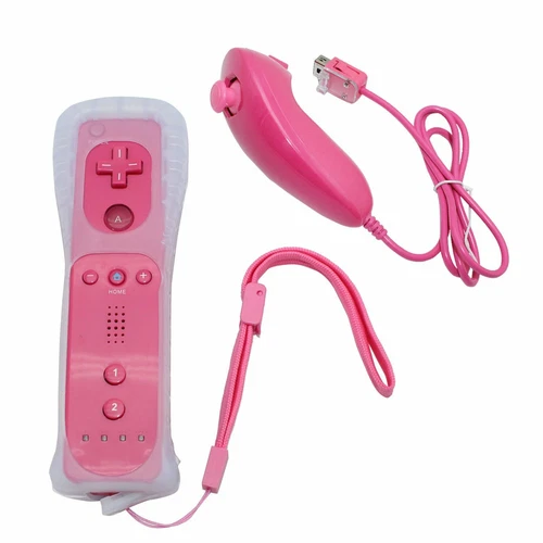 Built in Motion Plus Remote Controller &Nunchuck for Nintendo Wii /Wii U Console