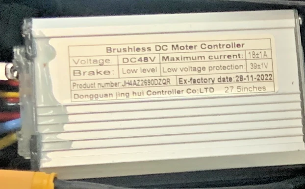 正品 Totguard 电池支架和控制器组件 48V 500W 适用于 Rider Max  — 第 3/3 张图片