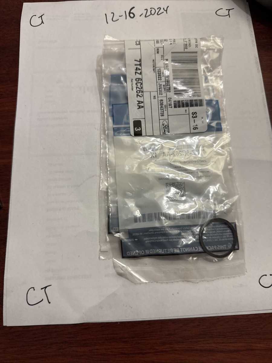 1) Genuine 3.5L FORD O RING SEAL 7T4Z-6C262-AA Nos OEM Sold