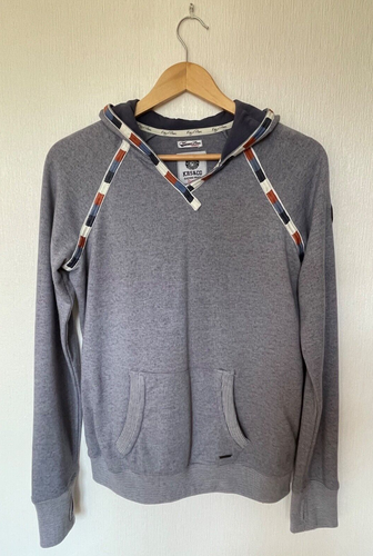 Kangaroos Ladies Hooded Pocket Sweat Top Blue 10/12 Long Sleeve With Thumbholes