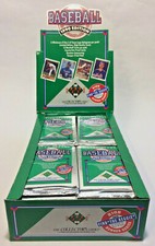 1990 Upper Deck High Series Baseball Cards, 1 Sealed Wax PACK From Box 15 Cards