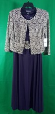 Jessica Howard 2 Pc Dress Jacket Size 10 Missy- Purple Eggplant Maxi