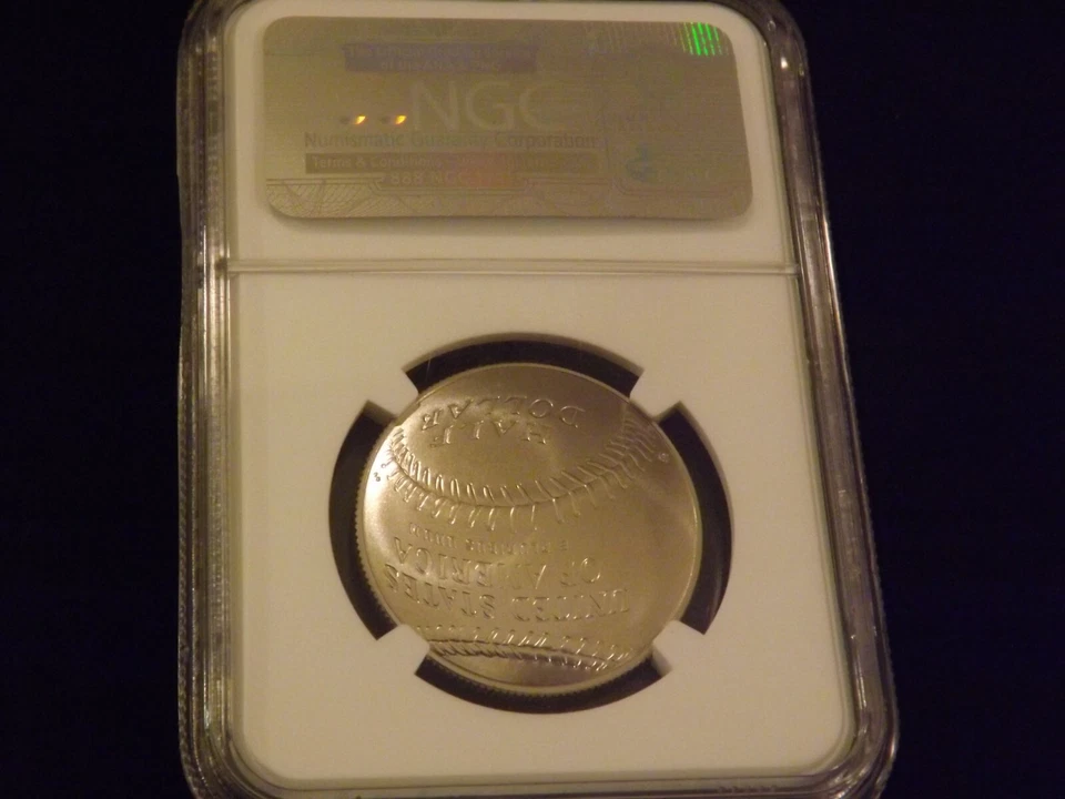 2014-D   50c  Baseball Hall Of Fame   Early Releases      NGC  MS 70 - Image 2 of 2