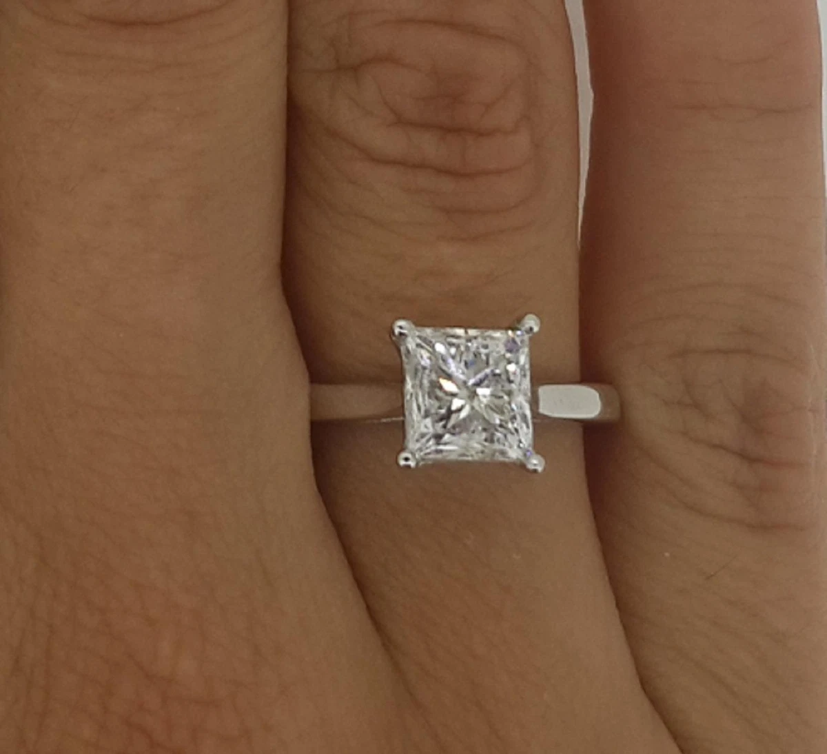 1.25 ct princess cut diamond ring deals