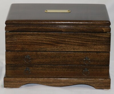 PEN STORAGE 947 CUSTOM BUILT INTERIOR SOLID MAHOGANY DISPLAY CHEST VINTAGE USA