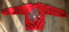 Vtg Chicago Bulls Officially Licensed NBA Crewneck Sweatshirt Youth L 14-16 Red