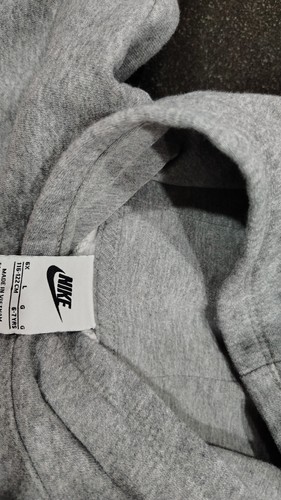 Girls gray nike logo hooded sweatshirt size 6x 6/7 years - Picture 5 of 5