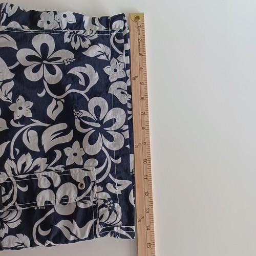Anchor Blue Shorts Mens Size XL Floral Mesh Swim Board Shorts Blue - 第 10/10 張圖片