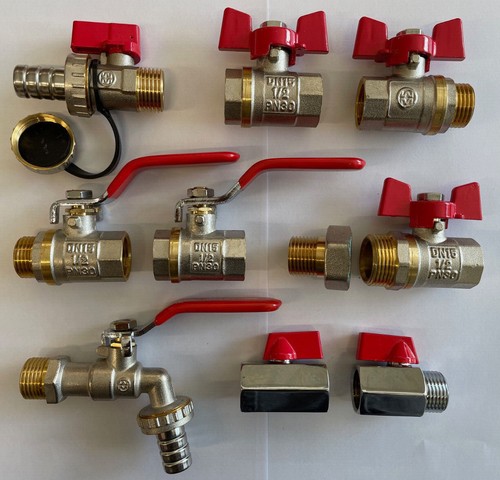 Kugelhahn 1.2 Zoll 1/2 Zoll Wasserhahn 1/2" Absperrhahn KFE Hahn Auslaufhahn - Bild 1 von 12