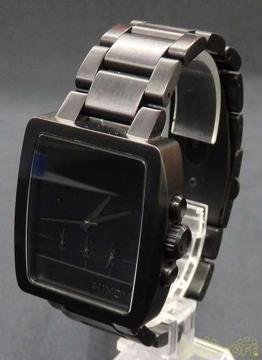 NIXON A324-001 Quartz Men's Watch Black Dial Analog Stainles NIXON A324-001 Quartz Men's Watch Black Dial Analog Stainles