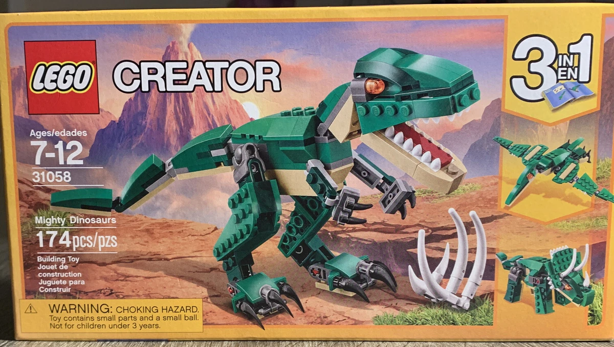 LEGO Creator Mighty Dinosaurs Lego 3 T Rex Triceratops Pterodactyl 673419266482 | eBay