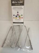 Tongue Scraper Cleaner Stainless Steel Dental Fresh Breath Cleaning Oral 5pc set