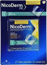 NicoDerm CQ Step 1 21 mg Nicotine Patches - Pack of 21