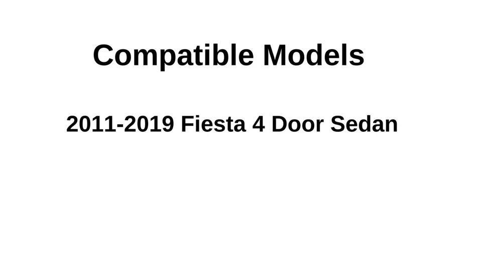 Fits 2011-2019 Ford Fiesta 4D Sedan Passenger Side Right Rear Door Window Glass - Imagem 3 de 3