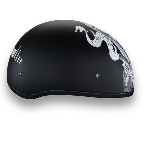 Daytona Helmets M/C Daytona Skull CAP Open Face DOT Approved Motorcycle Helmet - Picture 8 of 45