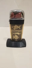 Vintage Scripto VU Table Top Lighter Fishs with Black Band 