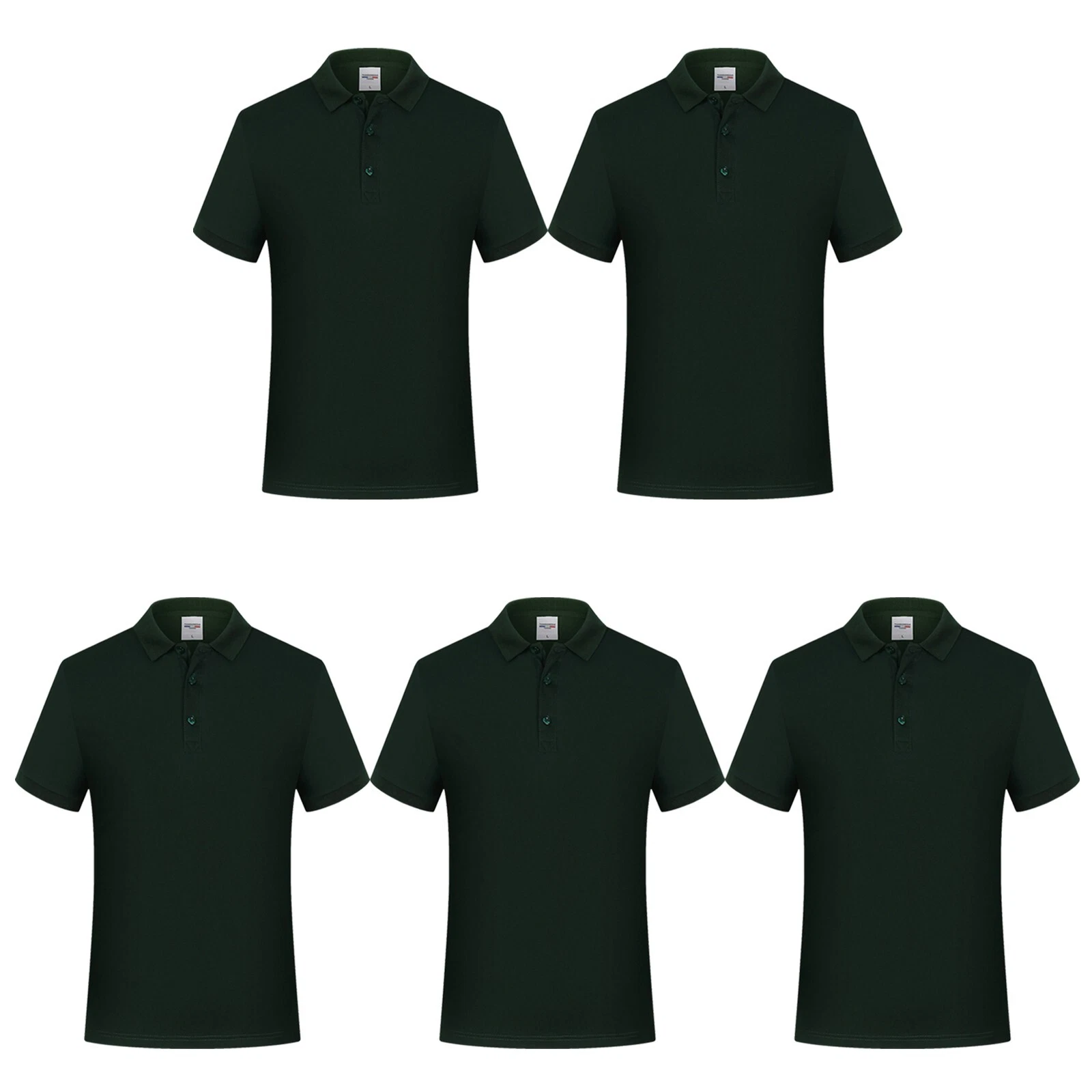 5 Pack Mens Casual Soft Cotton Polo T Shirt Dri-Fit Short Sleeve for Sports Golf
Opens in a new wind