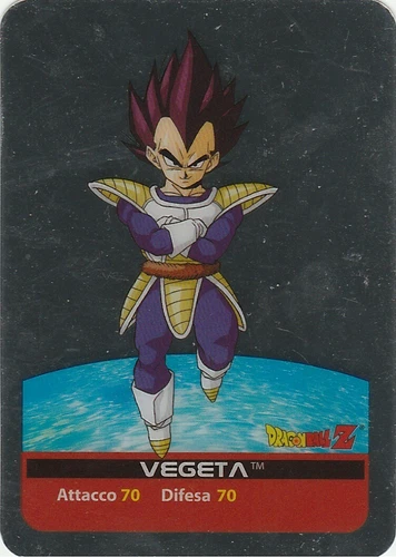 Lamincards Dragon Ball Z Edibas Serie Argento VEGETA N 51 ARGENTATA