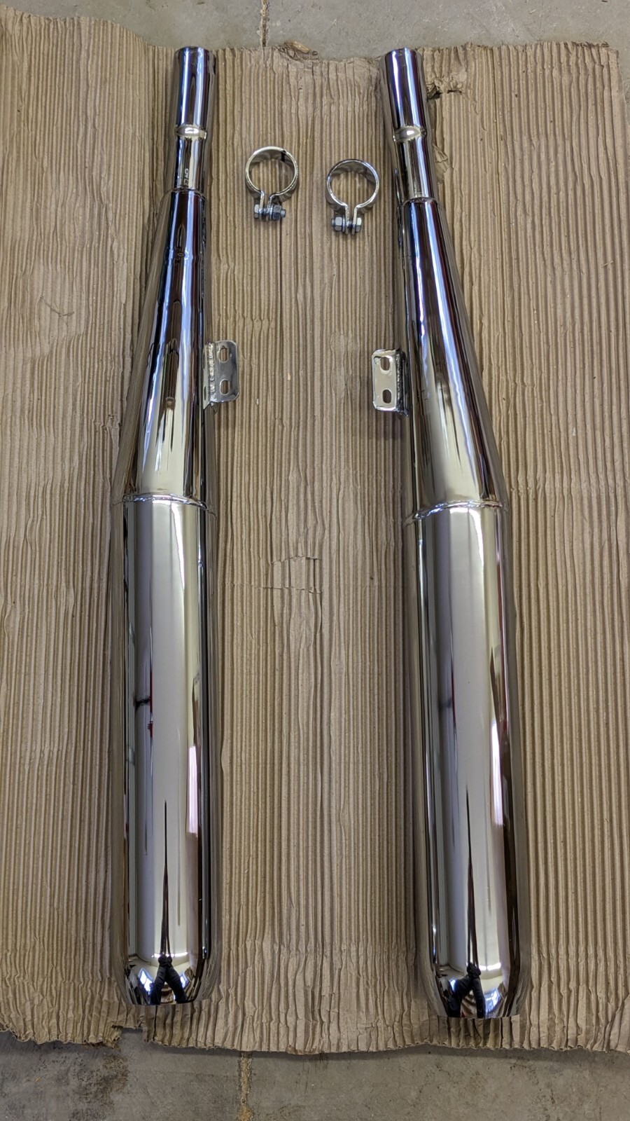 BMW Airhead R60 R75 R80 R90 R100 /6 /7 Stainless Steel Mufflers Exhaust Pipes eBay