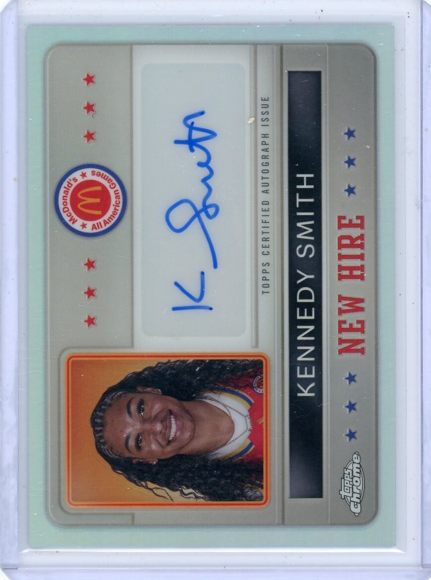 2024 Topps Chrome All American McDonalds Refractor KENNEDY SMITH Auto # NHB-KES!