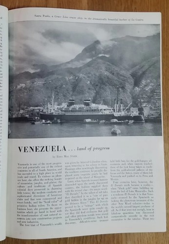 Grace Cruise Line Tourism 1953 Curacao Venezuela Colombia Edna Mae Stark Panagra - Imagen 6 de 24